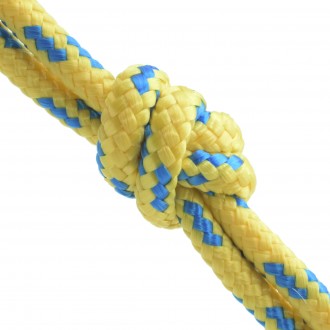 Lina polipropylenowa żeglarska 10mm żółto-niebieska